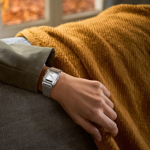CASIO VINTAGE Mod. EDGY COLLECTION SUNRAY DIAL - SILVER CASIO VINTAGE Mod. EDGY COLLECTION SUNRAY DIAL - SILVER