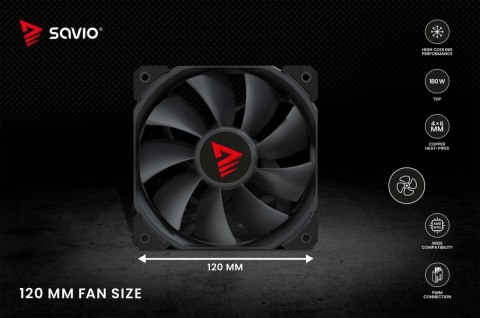 Chłodzenie procesora CPU Vortex X2 Black Chłodzenie procesora CPU Vortex X2 Black