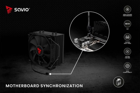 Chłodzenie procesora CPU Vortex X2 Black Chłodzenie procesora CPU Vortex X2 Black