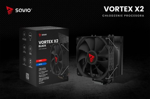 Chłodzenie procesora CPU Vortex X2 Black Chłodzenie procesora CPU Vortex X2 Black