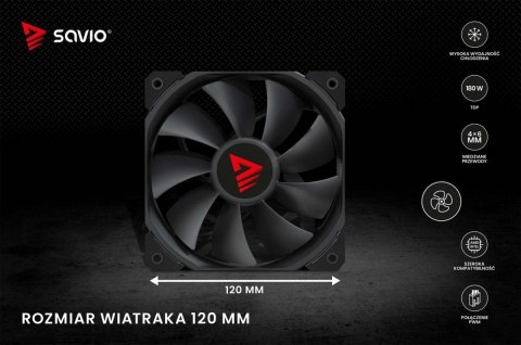 Chłodzenie procesora CPU Vortex X2 Black Chłodzenie procesora CPU Vortex X2 Black