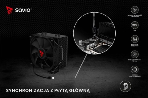 Chłodzenie procesora CPU Vortex X2 Black Chłodzenie procesora CPU Vortex X2 Black