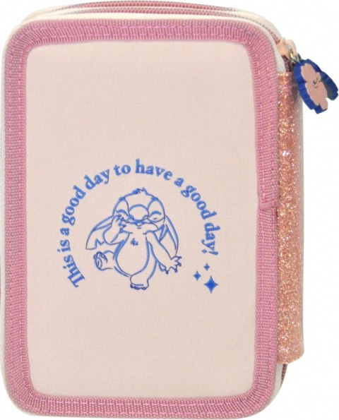 Piórnik dwukomorowy Stitch z wyposażeniem Piórnik dwukomorowy Stitch z wyposażeniem