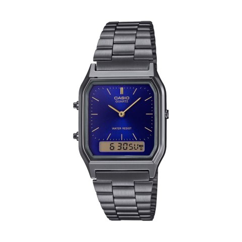CASIO VINTAGE Mod. EDGY COLLECTION SUNRAY DIAL - GUN METAL NIGHT BLUE CASIO VINTAGE Mod. EDGY COLLECTION SUNRAY DIAL - GUN METAL NIGHT BLUE