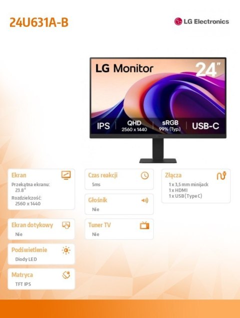 Monitor 24U631A-B Monitor 24U631A-B