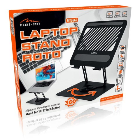Regulowana, obracana, ergonomiczna podstawka pod laptopa 10-17 LAPTOP STAND ROTO MT2662 Regulowana, obracana, ergonomiczna podstawka pod laptopa 10-17 LAPTOP STAND ROTO MT2662