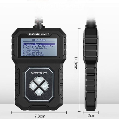 Cyfrowy Tester akumulatora z LCD | 12V | AGM | GEL | STD | 30- 220Ah Cyfrowy Tester akumulatora z LCD | 12V | AGM | GEL | STD | 30- 220Ah