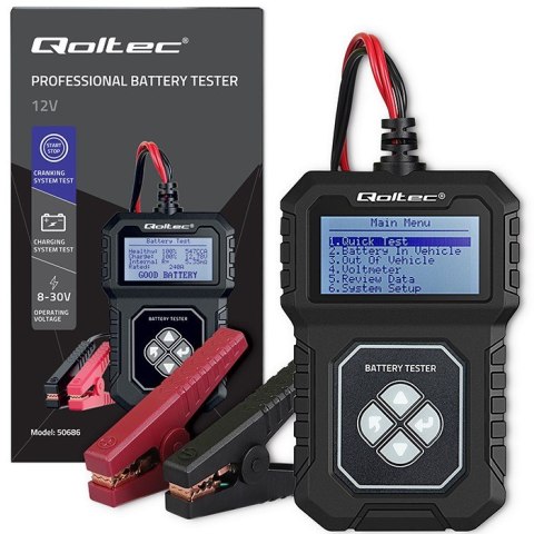 Cyfrowy Tester akumulatora z LCD | 12V | AGM | GEL | STD | 30- 220Ah Cyfrowy Tester akumulatora z LCD | 12V | AGM | GEL | STD | 30- 220Ah