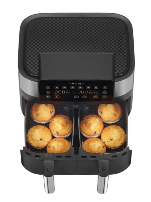 Frytkownica beztłuszczowa Air Fryer Double 8l FR8000 Frytkownica beztłuszczowa Air Fryer Double 8l FR8000