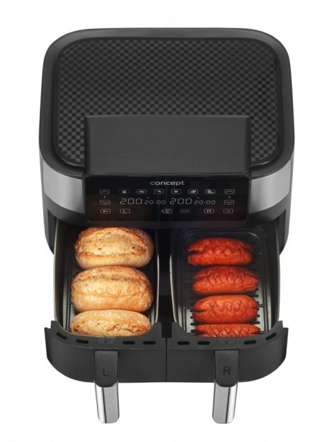 Frytkownica beztłuszczowa Air Fryer Double 8l FR8000 Frytkownica beztłuszczowa Air Fryer Double 8l FR8000