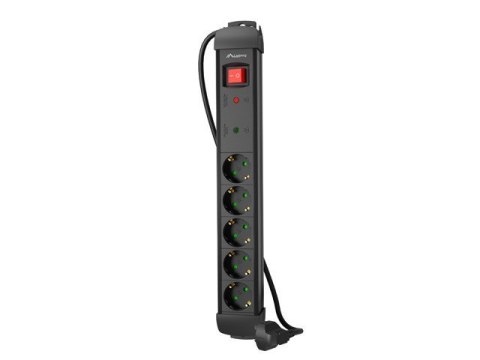 Listwa zasilająca 5.0m 5x230 SC SP1-05F-0500-BK Listwa zasilająca 5.0m 5x230 SC SP1-05F-0500-BK