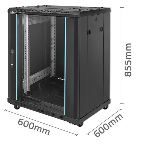 Szafa RACK 19" | 15U | 600 x 600 x 855 | stalowa obudowa Szafa RACK 19" | 15U | 600 x 600 x 855 | stalowa obudowa