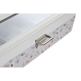 Box for watches DKD Home Decor Blue Light Pink Crystal 33 x 11 x 9 cm (2 Units)