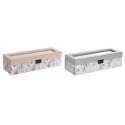 Box for watches DKD Home Decor White Grey Lilac Light Pink Crystal 33 x 11 x 9 cm (2 Units)