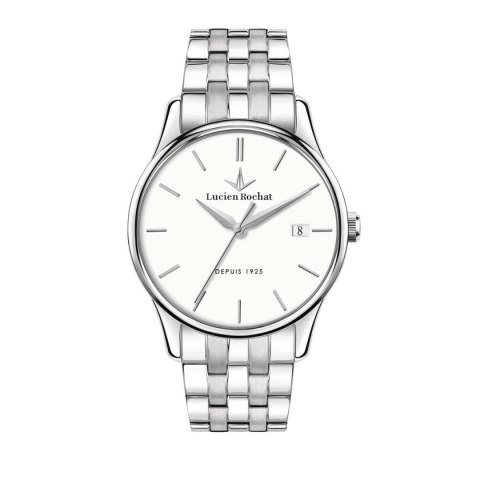 Men's Watch Lucien Rochat R0453115001 White Silver Men's Watch Lucien Rochat R0453115001 White Silver