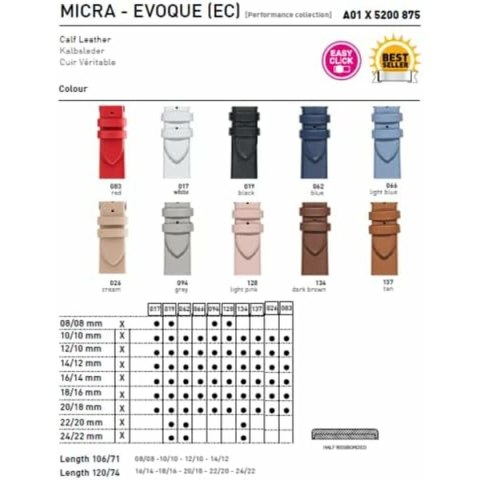 Watch Strap Morellato A01X5200875083CR20 20 mm Watch Strap Morellato A01X5200875083CR20 20 mm
