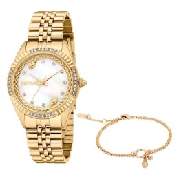 Ladies' Watch Just Cavalli ANIMALIER SPECIAL PACK + BRACELET Golden (Ø 30 mm)