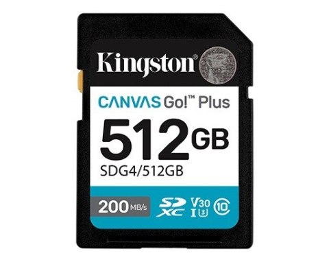 Karta SD 512GB Canvas Go Plus 200/160 MB/s C10 U3 V30 Karta SD 512GB Canvas Go Plus 200/160 MB/s C10 U3 V30