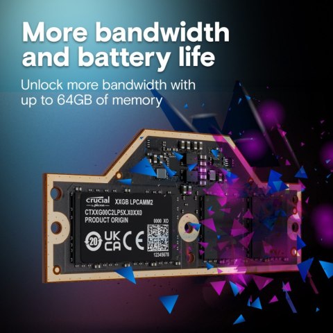 Pamięć do notebooka DDR5 LPCAMM2 32GB/7500 LPDDR5X Pamięć do notebooka DDR5 LPCAMM2 32GB/7500 LPDDR5X