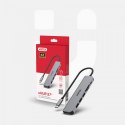 HUB USB-C 7w1 Aluminium PD 100W ; 5 Gbps ; HDMI 4K