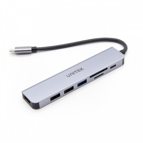 HUB USB-C 7w1 Aluminium PD 100W ; 5 Gbps ; HDMI 4K HUB USB-C 7w1 Aluminium PD 100W ; 5 Gbps ; HDMI 4K