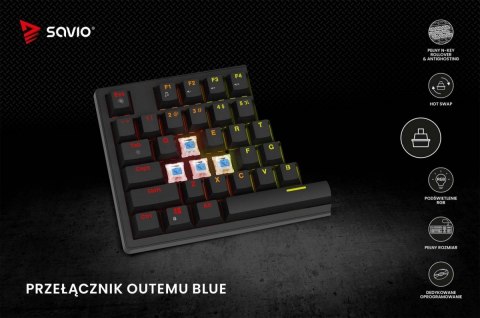 Klawiatura mechaniczna STYX Outemu Blue Hot Swap RGB Klawiatura mechaniczna STYX Outemu Blue Hot Swap RGB