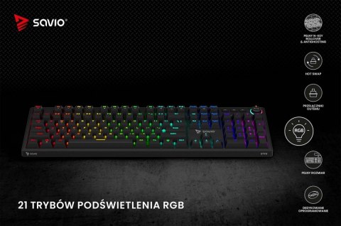 Klawiatura mechaniczna STYX Outemu Blue Hot Swap RGB Klawiatura mechaniczna STYX Outemu Blue Hot Swap RGB