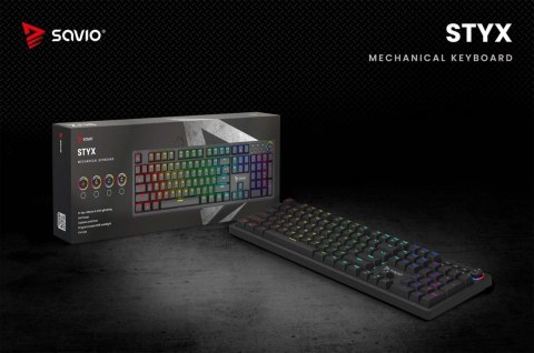 Klawiatura mechaniczna STYX Outemu Blue Hot Swap RGB Klawiatura mechaniczna STYX Outemu Blue Hot Swap RGB