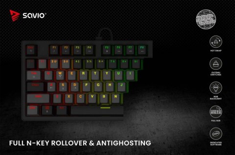 Klawiatura mechaniczna STYX Outemu Blue Hot Swap RGB Klawiatura mechaniczna STYX Outemu Blue Hot Swap RGB