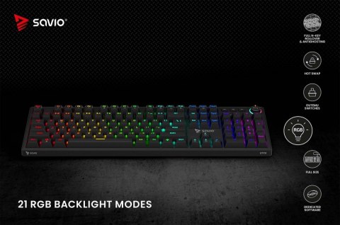 Klawiatura mechaniczna STYX Outemu Blue Hot Swap RGB Klawiatura mechaniczna STYX Outemu Blue Hot Swap RGB