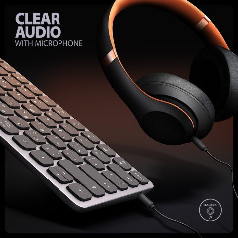 Klawiatura HMC-KB-CRL USB-C 5Gbps z wieloportowy hub 9in1, SD/microSD, 3x USB-A, HDMI 4K/60Hz, PD 100W, Audio, Cyrillic layout, Klawiatura HMC-KB-CRL USB-C 5Gbps z wieloportowy hub 9in1, SD/microSD, 3x USB-A, HDMI 4K/60Hz, PD 100W, Audio, Cyrillic layout,
