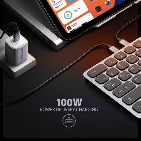 Klawiatura HMC-KB-CRL USB-C 5Gbps z wieloportowy hub 9in1, SD/microSD, 3x USB-A, HDMI 4K/60Hz, PD 100W, Audio, Cyrillic layout, Klawiatura HMC-KB-CRL USB-C 5Gbps z wieloportowy hub 9in1, SD/microSD, 3x USB-A, HDMI 4K/60Hz, PD 100W, Audio, Cyrillic layout,