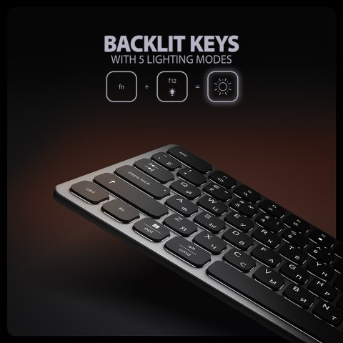 Klawiatura HMC-KB-CRL USB-C 5Gbps z wieloportowy hub 9in1, SD/microSD, 3x USB-A, HDMI 4K/60Hz, PD 100W, Audio, Cyrillic layout, Klawiatura HMC-KB-CRL USB-C 5Gbps z wieloportowy hub 9in1, SD/microSD, 3x USB-A, HDMI 4K/60Hz, PD 100W, Audio, Cyrillic layout,