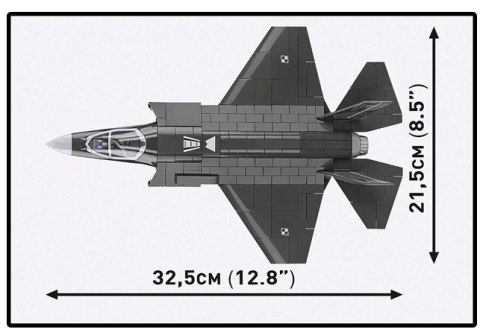 Klocki F-35A Lightning II 605 elementów Klocki F-35A Lightning II 605 elementów