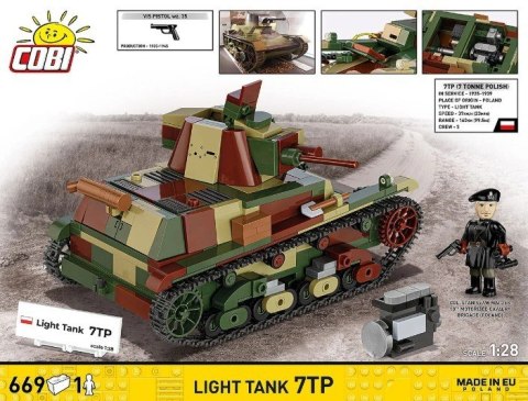 Klocki Light Tank 7TP 669 elementów Klocki Light Tank 7TP 669 elementów