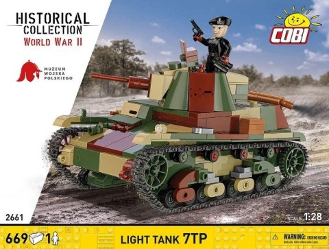 Klocki Light Tank 7TP 669 elementów Klocki Light Tank 7TP 669 elementów