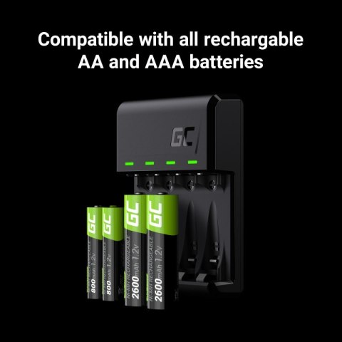 Ładowarka VitalCharger + 4x akumulatory AA 2000mAh Ładowarka VitalCharger + 4x akumulatory AA 2000mAh