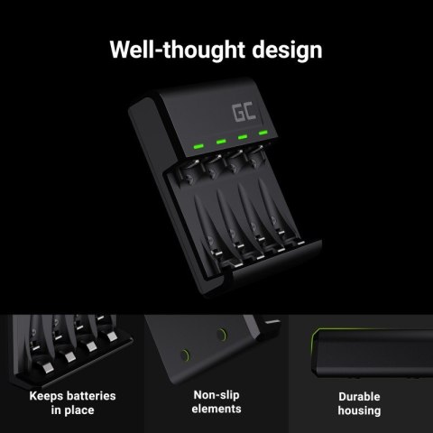 Ładowarka VitalCharger + 4x akumulatory AA 2000mAh Ładowarka VitalCharger + 4x akumulatory AA 2000mAh
