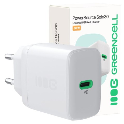 Ładowarka sieciowa USB 30W 1x USB-C BIAŁA Ładowarka sieciowa USB 30W 1x USB-C BIAŁA