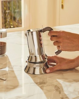 Alessi 9090/3 Ekspres do kawy 3 filiżanki do indukcji ze stali nierdzewnej
