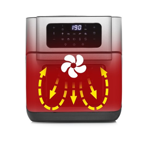 Princess 182065 Pojedyńczy 10 l Autonomiczny 1500 W Frytkownica na gorące powietrze Srebrny Princess 182065 Pojedyńczy 10 l Autonomiczny 1500 W Frytkownica na gorące powietrze Srebrny