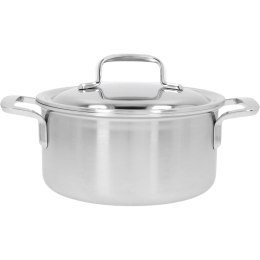 Garnek niski z pokrywką Demeyere 5-Plus - 2.2 ltr