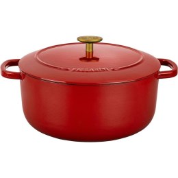 Garnek żeliwny okrągły BALLARINI BELLAMONTE 75003-563-0 - 5,5 ltr czerwony