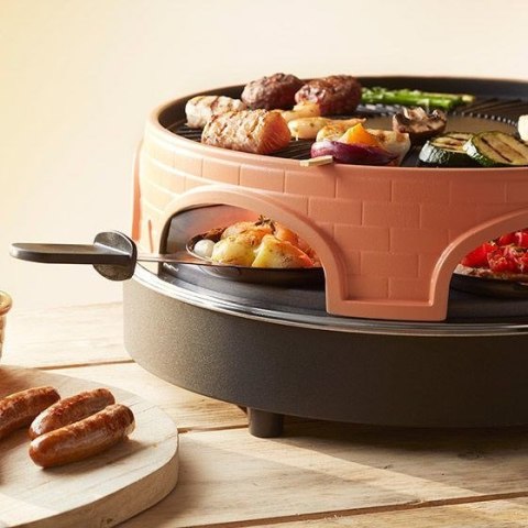 Emerio PO-113255.4 grill raclette 1500 W Czarny, Brązowy Emerio PO-113255.4 grill raclette 1500 W Czarny, Brązowy