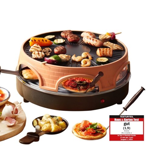 Emerio PO-113255.4 grill raclette 1500 W Czarny, Brązowy Emerio PO-113255.4 grill raclette 1500 W Czarny, Brązowy
