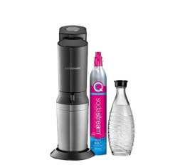 Saturator SodaStream Crystal 3 0 Promopack QC Schwarz z 3 szklanymi butelkami