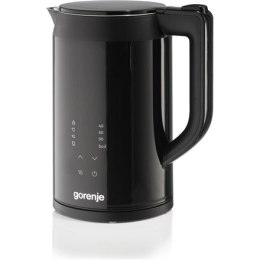 Czajnik elektryczny Gorenje K17DWDII 2200 W 1.7 L stal nierdzewna podstawa obrotowa 360° czarny