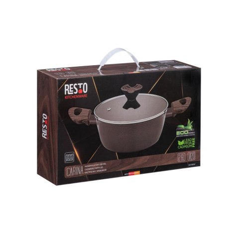 Garnek Resto Kitchenware Carina 2,5 l Okrągły Bordowy Garnek Resto Kitchenware Carina 2,5 l Okrągły Bordowy