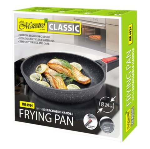 Patelnia ze zdejmowaną rączką Granit 24 cm MR-4924 MAESTRO Patelnia ze zdejmowaną rączką Granit 24 cm MR-4924 MAESTRO