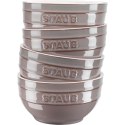 Staub Ceramique Zestaw misek 0,4 l Okrągły Ceramika Szary 4 szt.
